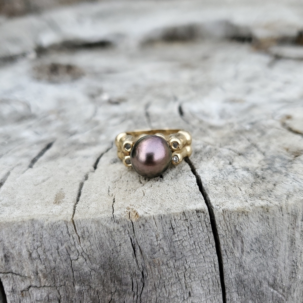 Tahitian Pearl Ring 14k gold